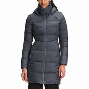 The North Face womens Charcoal grey Puffer Coat